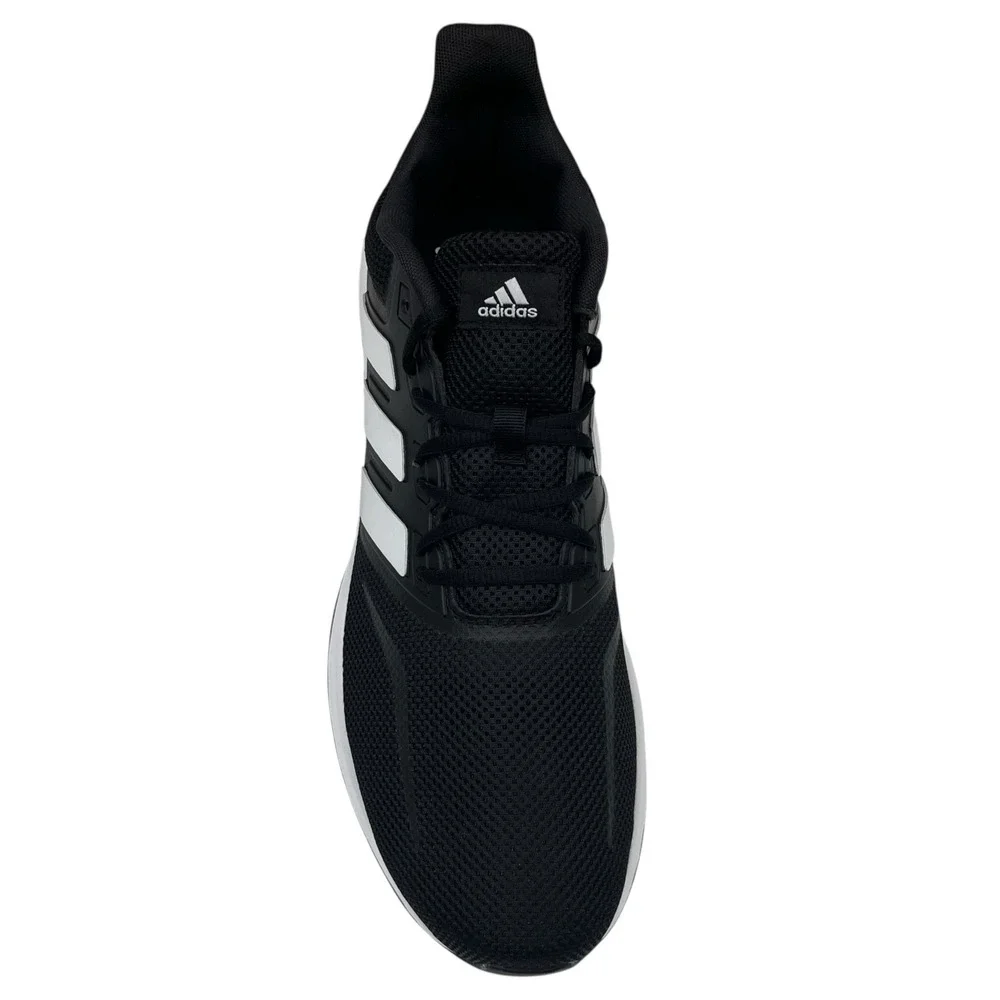 Adidas Men Runfalcon Athletic Running Shoe Size 12 Black White Comfort Sneakers
